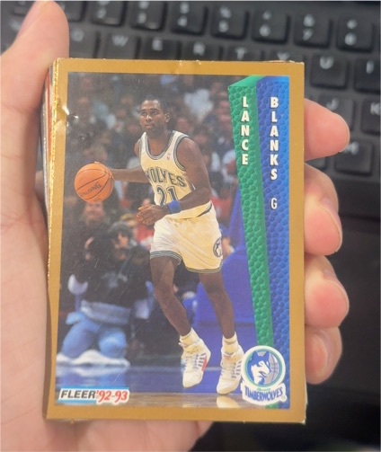 1992-93 Fleer #378 Lance Blanks — front