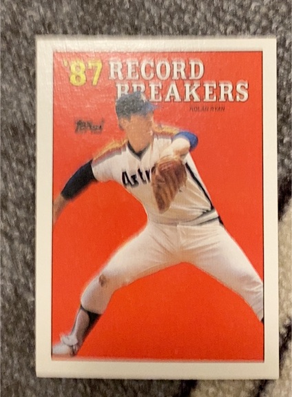 1988 Topps #6 Nolan Ryan 87 Record Breakers — front