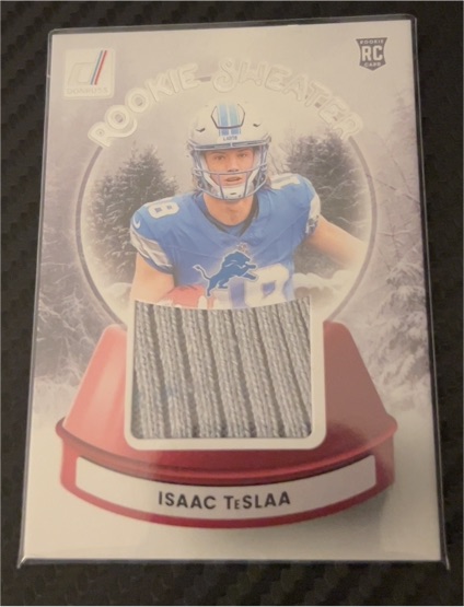 2025 Panini Donruss Rookie Sweater #SWE-ITA Isaac Teslaa — front