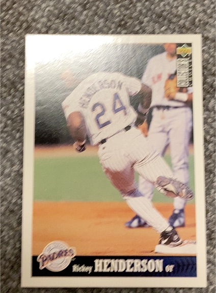 1995 Upper Deck Collector's Choice #377 Rickey Henderson — front
