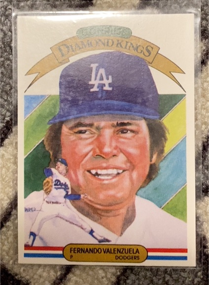 1982 Donruss Diamond Kings #1 Fernando Valenzuela — front