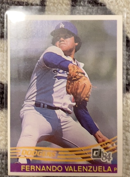 1984 Donruss #52 Fernando Valenzuela — front