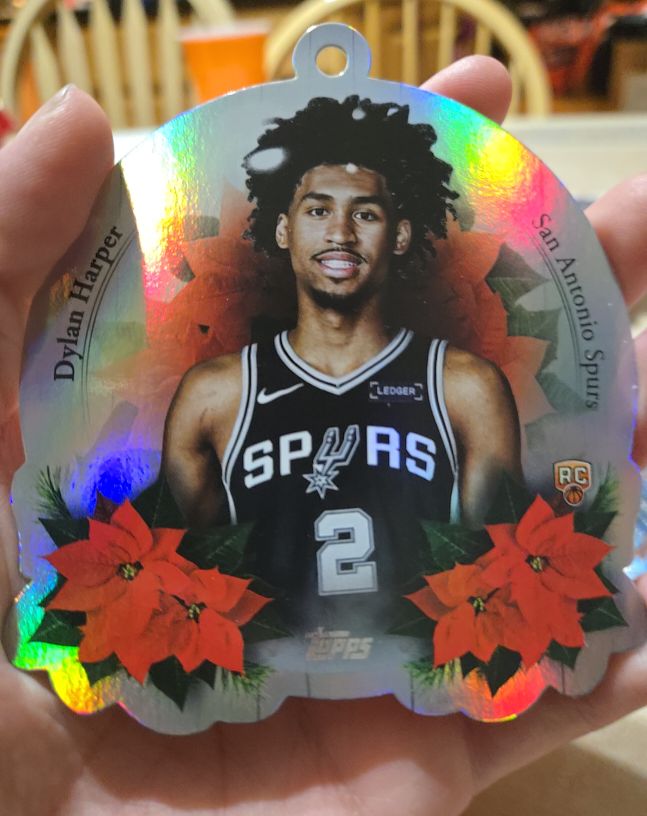 2025-26 Topps Holiday Basketball Die-Cut Ornament #DCO-DH Dylan Harper — front
