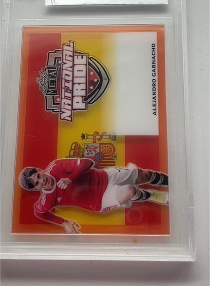 2022 Leaf Metal Draft National Pride 1/1 Alejandro Garnacho — front