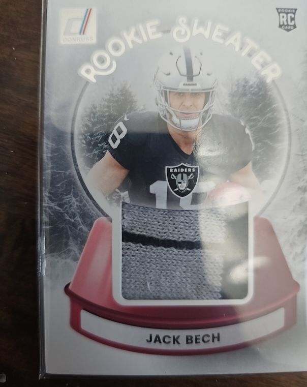 2025 Donruss Football Rookie Sweater #SWE-JBE Jack Bech — front