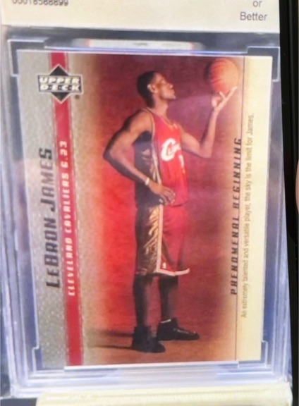 2003 Upper Deck Phenomenal Beginnings #1 LeBron James — front