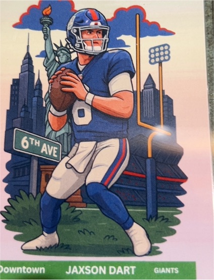 2024 Panini Donruss Downtown #6 Jaxson Dart — front