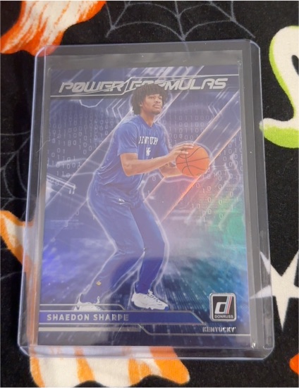 2022 Panini Chronicles Draft Picks Donruss Power Formulas #PF-SSH Shaedon Sharpe — front