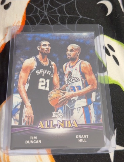 2000-01 Topps All NBA #TC6 Tim Duncan Grant Hill — front
