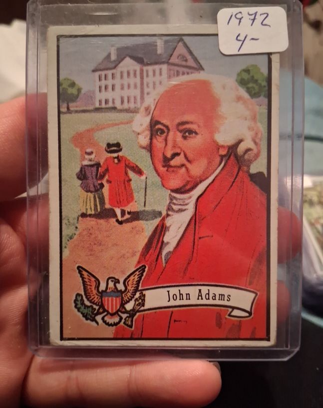 1972 Topps U.S. Presidents #2 John Adams — front