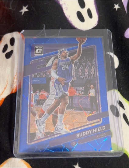 2021-22 Panini Donruss Optic Blue Velocity Prizm #98 Buddy Hield — front