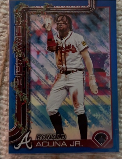 2025 Topps Holiday #H62 Ronald Acuna Jr. — front