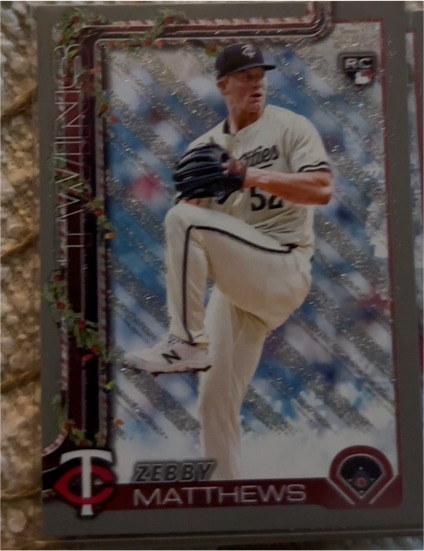 2025 Topps Holiday #H68 Zebby Matthews — front