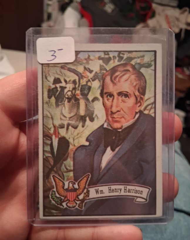 1972 Topps US Presidents #9 Wm. Henry Harrison — front