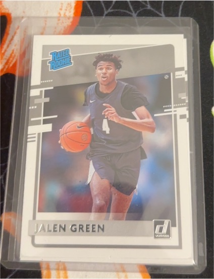 2021-22 Panini Chronicles Draft Picks Donruss Rated Rookie #29 Jalen Green — front