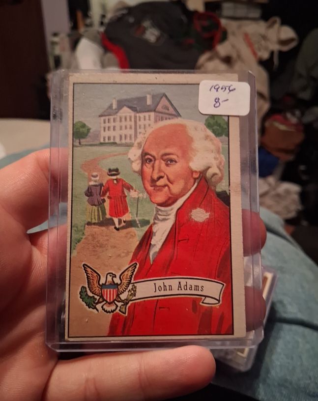 1956 Topps U.S. Presidents #4 John Adams — front