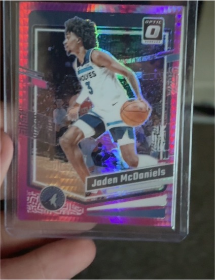2023-24 Panini Donruss Optic #3 Jaden McDaniels — front