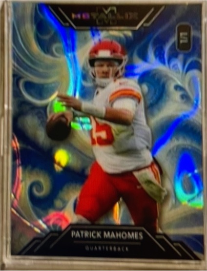 2024 Panini Select Premier Level Patrick Mahomes Red Blue Shock Prizm — front