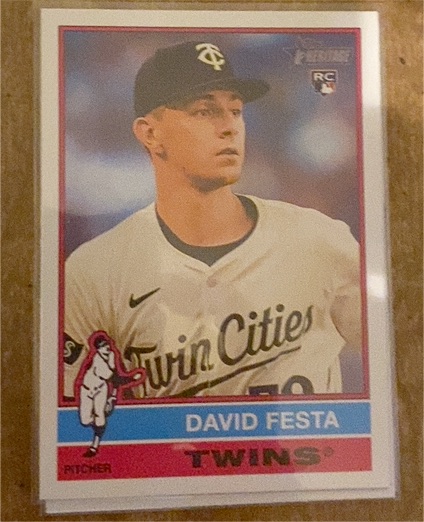 2025 Topps Heritage #249 David Festa — front