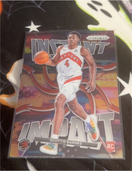 2021-22 Panini Prizm #16 Scottie Barnes Instant Impact Rookie — front