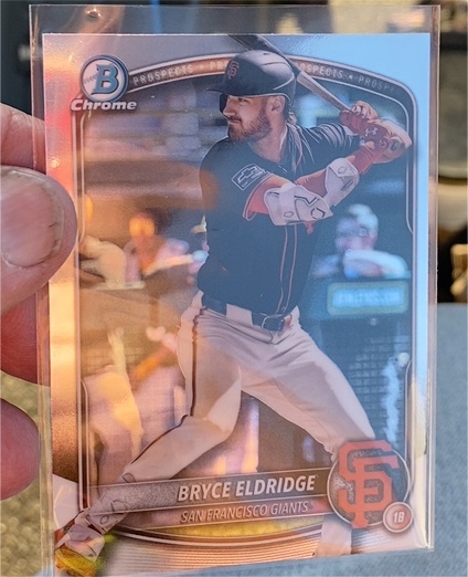 2025 Bowman Chrome #BCP-180 Bryce Eldridge — front