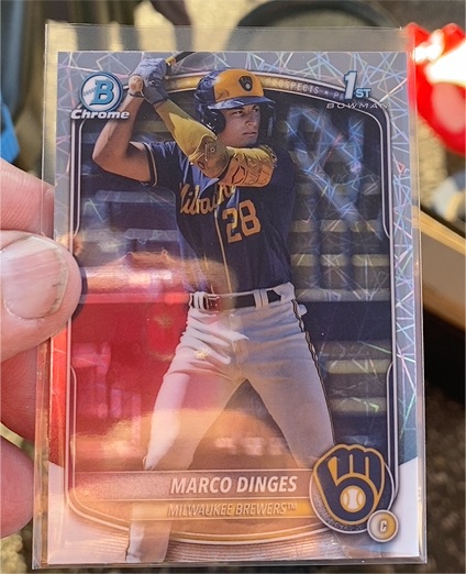 2025 Bowman Chrome #BCP-183 Marco Dinges — front