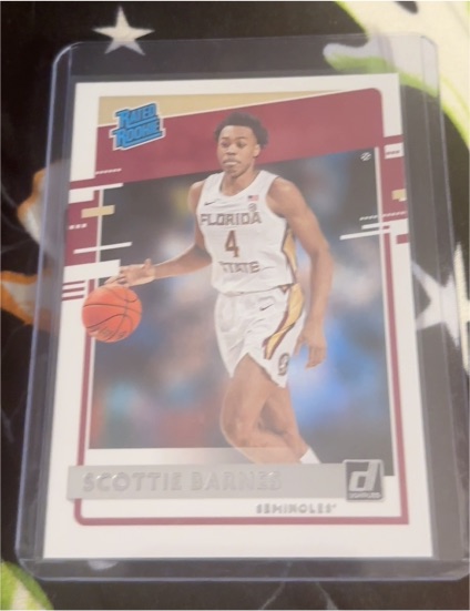2021 Panini Chronicles Donruss Draft Picks #32 Scottie Barnes Rated Rookie — front