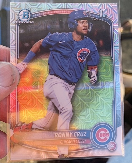 2025 Bowman Chrome #BCP-213 Ronny Cruz — front