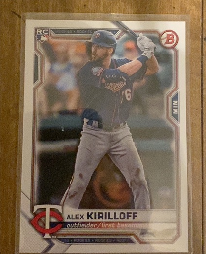 2021 Bowman #75 Alex Kirilloff — front