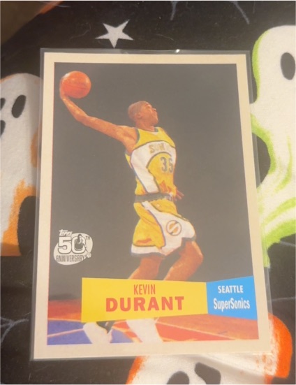 2007-08 Topps 1957-58 Variation #112 Kevin Durant — front