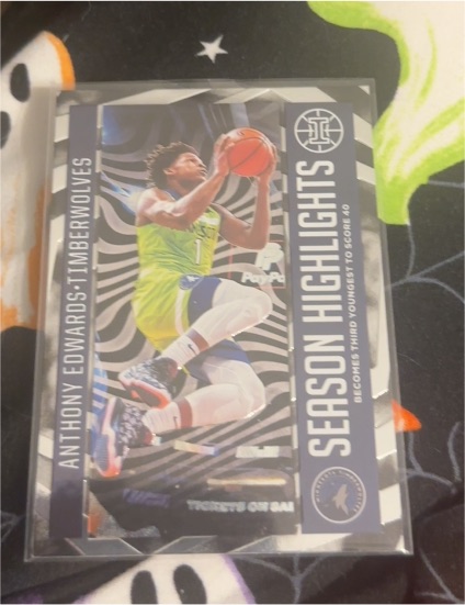 2020-21 Panini Illusions #14 Anthony Edwards Season Highlights — front