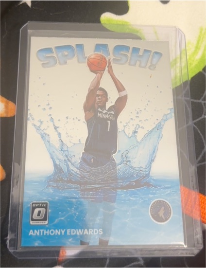 2022-23 Panini Donruss Optic #2 Anthony Edwards Splash! — front