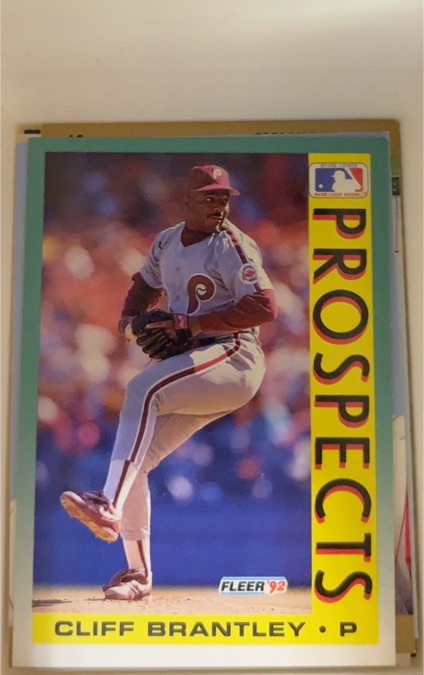 1992 Fleer #662 Cliff Brantley — front
