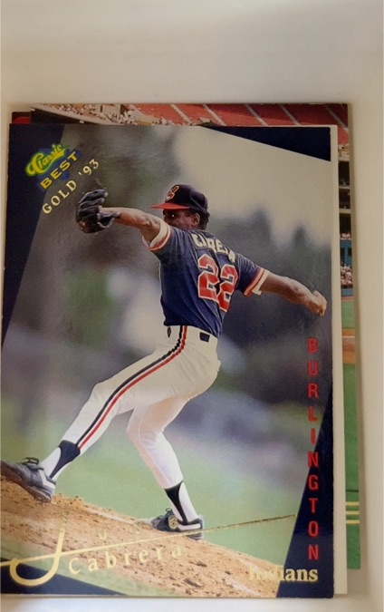 1993 Classic Best Gold #93 J. Cabrera — front