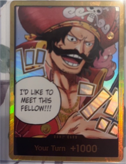 2025 One Piece Card Game OP-13 Gol D. Roger GOLD DON!! — front