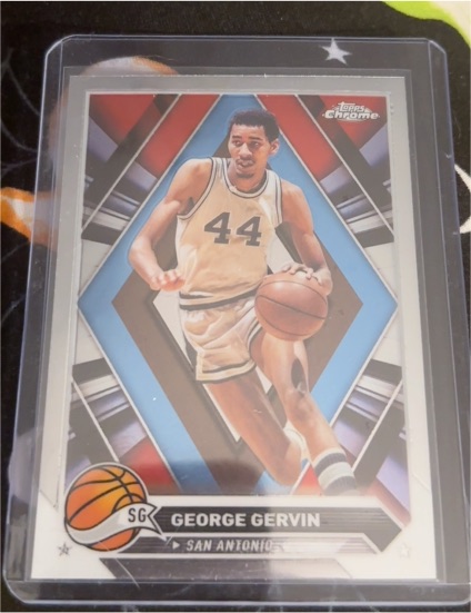 2023-24 Topps Chrome #75 George Gervin — front