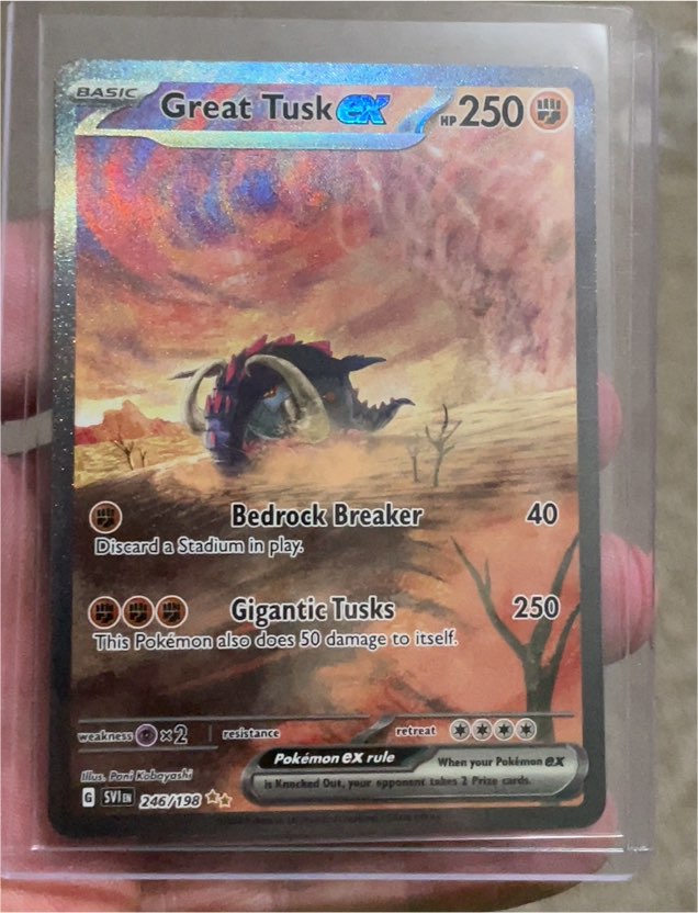 2023 Pokémon Scarlet & Violet #246 Great Tusk ex — front
