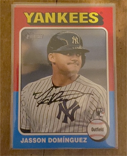 2024 Topps Heritage #399 Jasson Domínguez — front