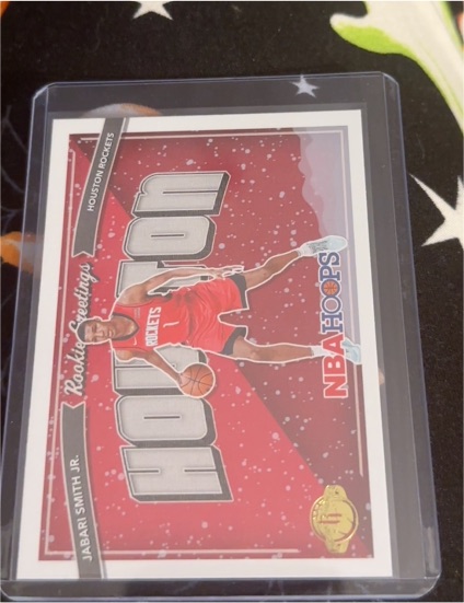 2022-23 Panini NBA Hoops #3 Jabari Smith Jr. Rookie Greetings — front