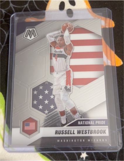 2020-21 Panini Mosaic #253 Russell Westbrook National Pride — front
