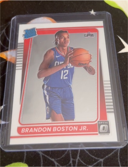 2021-22 Panini Donruss Optic #189 Brandon Boston Jr. — front