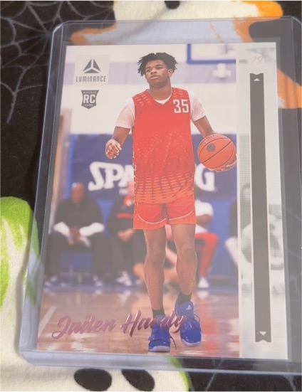 2022-23 Panini Chronicles Draft Picks Luminance #11 Jaden Hardy — front