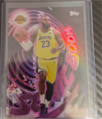 2025-26 Topps #SB-1 LeBron James Sonic Boom Refractor — front