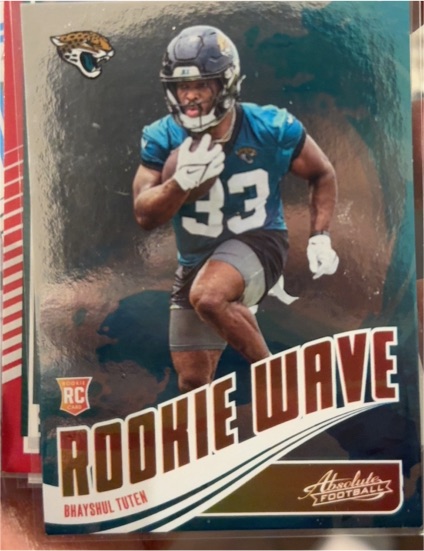 2025 Panini Absolute Football #RW-BTN Bhayshul Tuten Rookie Wave — front