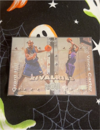 1999-00 SkyBox Metal Rivalries #R9 Vince Carter/Grant Hill Toronto Raptors — front