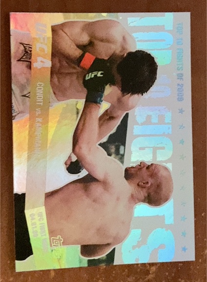 2010 Topps UFC Main Event Top 10 Fights of 2009 #12 Carlos Condit vs Martin Kampmann — front