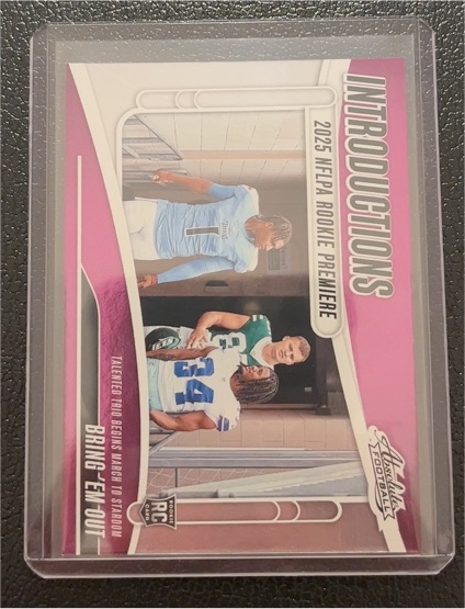 2025 Panini Absolute Introductions #I-CWD Bring 'Em Out Cam Ward Mason Taylor Jaydon Blue — front