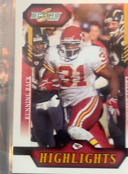 1999 Score #367 Priest Holmes — front