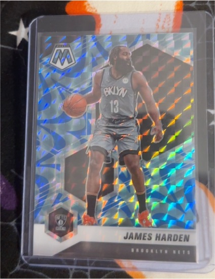 2020-21 Panini Mosaic #173 James Harden — front