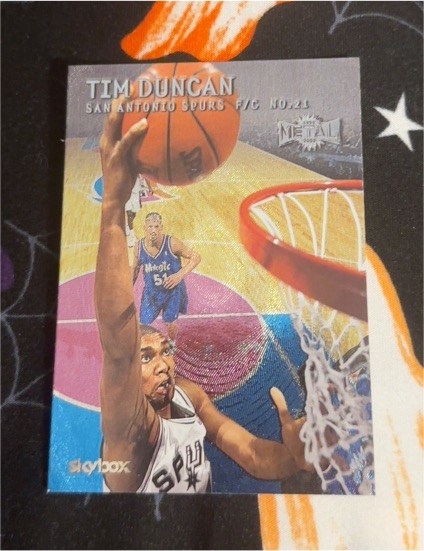 1999-00 Skybox Metal #110 Tim Duncan — front